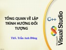 Bài giảng Lập trình hướng đối tượng C: Chương 2 - ThS. Trần Anh Dũng