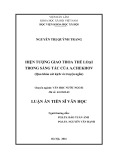 Luận án Tiến sĩ Văn học: Hiện tượng giao thoa thể loại trong sáng tác của A.Chekhov (Qua khảo sát kịch và truyện ngắn)