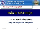 Bài giảng Vật lý công nghệ 1 (Phần 2: Máy điện): Chương 7 - PGS.TS. Dương Hồng Quảng