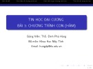 Bài giảng Tin học đại cương: Bài 3 - ThS. Đinh Phú Hùng