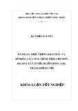 Khóa luận tốt nghiệp: Đánh giá thực trạng khai thác và sử dụng các công trình thủy lợi trên địa bàn xã Vân Nội, huyện Đông Anh, thành phố Hà Nội