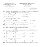 Đề thi thử THPT Quốc gia lần 1 năm học 2016-2017 môn Toán 12 - Trường THPT Lục Ngạn Số 3