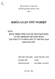 Khóa luận tốt nghiệp chuyên ngành Tài chính: Hoàn thiện công tác kế toán bán hàng và xác định kết quả bán hàng tại Công ty Cổ phần Đầu tư Thương mại Khải Nguyên