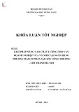 Khóa luận tốt nghiệp chuyên ngành Ngân hàng: Giải pháp nâng cao chất lượng cho vay doanh nghiệp vừa và nhỏ tại Ngân hàng Thương mại Cổ phần Sài Gòn Công Thương - Chi nhánh Hà Nội