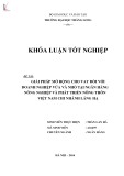 Khóa luận tốt nghiệp chuyên ngành Ngân hàng: Giải pháp mở rộng cho vay đối với doanh nghiệp vừa và nhỏ tại Ngân hàng Nông nghiệp và Phát triển Nông thôn chi nhánh Láng Hạ