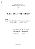 Khóa luận tốt nghiệp chuyên ngành Tài chính: Phân tích tình hình tài chính Công ty Cổ phần tập đoàn Hòa Phát