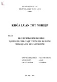 Khóa luận tốt nghiệp chuyên ngành Tài chính: Phân tích tình hình tài chính của công ty cổ phần vật tư xăng dầu Hải Dương thông qua các báo cáo tài chính