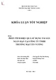 Khóa luận tốt nghiệp chuyên ngành Tài chính: Phân tích tình sử dụng tài sản ngắn hạn tại Công ty TNHH Thương mại Tân Vương