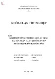 Khóa luận tốt nghiệp chuyên ngành Tài chính: Giải pháp nâng cao hiệu quả sử dụng tài sản ngắn hạn tại Công ty CP Xuất nhập khẩu Khoáng Sản