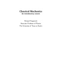  classical mechanics