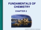 Lecture Microbiology - Chapter 2: Fundamentals of chemistry
