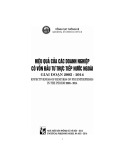  hiệu quả của các doanh nghiệp có vốn đầu tư trực tiếp nước ngoài giai đoạn 2005-2014