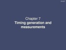 Lecture Microcomputer principles and applications - Chapter 7: Timing generation and measurements