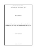 Luận văn Thạc sĩ: Nghiên cứu ảnh hưởng của biện pháp sục khí cưỡng bức đến khả năng xử lý chất hữu cơ trong nước sông Tô Lịch