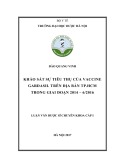 Luận văn Dược sĩ Chuyên khoa cấp I: Khảo sát sự tiêu thụ của vaccine Gardasil trên địa bàn TP.HCM trong giai đoạn 2014 - 6/2016