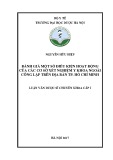 Luận văn Dược sĩ Chuyên khoa cấp I: Đánh giá một số điều kiện hoạt động của các cơ sở xét nghiệm y khoa ngoài công lập trên địa bàn TP. Hồ Chí Minh