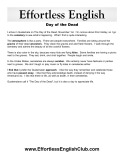 Day of the Dead - Effortless English
