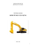 Tập bài giảng Kinh tế máy xây dựng -  ĐH Thủy Lợi