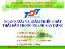 Đề tài: Ngăn ngừa và giảm thiểu chất thải rắn trong ngành Xây dựng