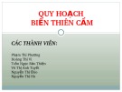 Đề tài: Quy hoạch biển Thiên Cầm