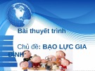 Bài thuyết trình chủ đề Bạo lực gia đình