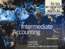 Lecture Intermediate accounting (Volume 1, IFRS edition): Chapter 3 - Kieso, Weygandt, Warfield