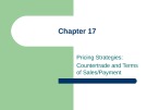 Lecture International marketing: Strategy and theory - Chapter 17: Pricing strategies: Countertrade and terms of sales/payment