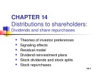 Lecture Fundamentals of financial management - Chapter 14: Distributions to shareholders: Dividends and share repurchases