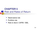 Lecture Fundamentals of financial management - Chapter 5: Risk and rates of return