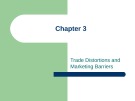 Lecture International marketing: Strategy and theory - Chapter 3: Trade distortions and marketing barriers