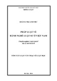 Tóm tắt luận văn Thạc sĩ luật học: Pháp luật về hành nghề luật sư ở Việt Nam