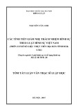 Toán tắt luận văn Thạc sĩ Luật học: Các tình tiết giảm nhẹ trách nhiệm hình sự theo luật Hình sự Việt Nam