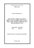 Tóm tắt luận văn Thạc sĩ luật học: Bồi thường thiệt hại trong pháp luật lao động Việt Nam và thực tiễn áp dụng trên địa bàn Thành phố Đà Nẵng