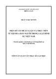 Tóm tắt luận văn Thạc sĩ Luật học: Một số vấn đề lý luận và thực tiễn về tội mua bán người trong luật Hình sự Việt Nam