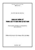 Toán tắt luận văn Thạc sĩ Luật học: Đánh giá chứng cứ trong luật tố tụng hình sự Việt Nam