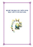 Bộ đề thi học kì 2 môn Sinh học lớp 9 năm 2015-2016