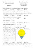 Đề thi thử THPT Quốc gia môn Toán lớp 12 (mã đề 358) năm 2017 - Trường THPT DTNT Tỉnh