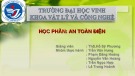 Học phần An toàn điện: Bảo vệ dây trung tính