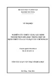 Tóm tắt luận văn Thạc sĩ Hóa học hữu cơ: Nghiên cứu chiết tách, xác định thành phần hóa học trong một số dịch chiết của lá và hạt cây chùm ngây