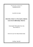 Tóm tắt luận văn Thạc sĩ Khoa học: Phương tích và ứng dụng trong giải toán hình học phẳng