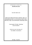 Tóm tắt luận văn Thạc sĩ Tài chính ngân hàng: Kiểm soát rủi ro tín dụng trong cho vay hộ kinh doanh của Ngân hàng TMCP Công thương Việt Nam – Chi nhánh tỉnh Đăk Nông