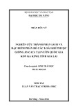 Tóm tắt luận văn Thạc sĩ Khoa học: Nghiên cứu thành phần loài và đặc điểm phân bố các loài khỉ thuộc giống Macaca tại vườn quốc gia Kon Ka Kinh, tỉnh Gia Lai