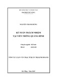 Tóm tắt luận văn Thạc sĩ Quản trị kinh doanh: Kế toán trách nhiệm tại Viễn Thông Quảng Bình