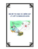 Bộ đề thi học kì 2 môn Vật lý lớp 12 năm 2015-2016