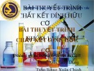 Bài thuyết trình Chất kết dính hữu cơ