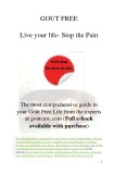  gout free live your life - stop the pain