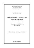 Tóm tắt luận văn Thạc sĩ Kinh tế: Giải pháp phát triển du lịch tỉnh Quảng Bình