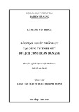 Tóm tắt luận văn Thạc sĩ Quản trị kinh doanh: Đào tạo nguồn nhân lực tại Công ty TNHH MTV Du lịch Công đoàn Đà Nẵng