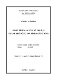 Tóm tắt luận văn Thạc sĩ Kinh tế: Hoàn thiện an sinh xã hội tại thành phố Đồng Hới, tỉnh Quảng Bình