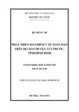 Tóm tắt luận văn Thạc sĩ Kinh tế: Phát triển BHYT toàn dân trên địa bàn huyện Tuy Phước, tỉnh Bình Định